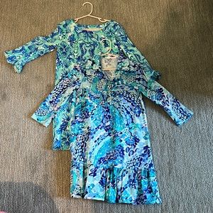 2 Girls Lilly Pulitzer dresses size medium 6-7